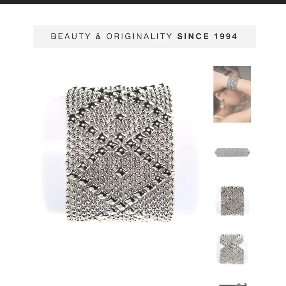 SG LIQUID METAL B10-N CHROME FINISH BRACELET BY SERGIO GUTIERREZ